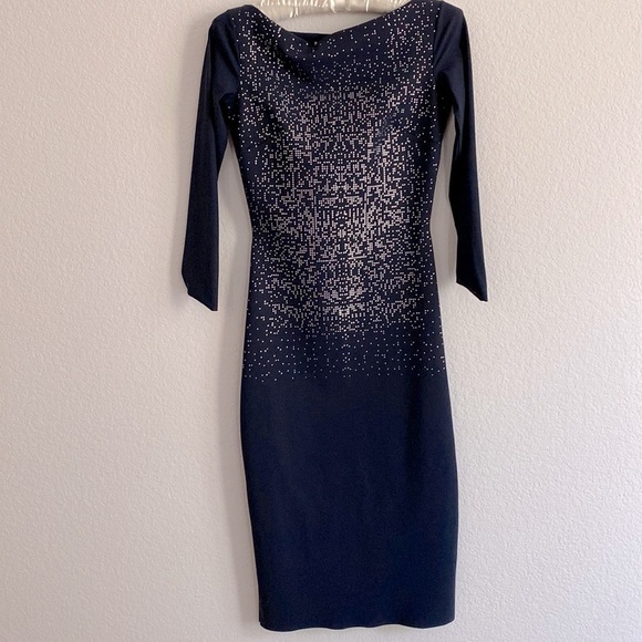 Sz38 La Petite Robe di Chiara Boni Bateau Neckline Knee-Length Dress Sz 2- XS - Picture 7 of 14